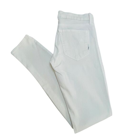 Mother The Looker Sleeping Beauty White Skinny Jeans Size 26 - Picture 3 of 13